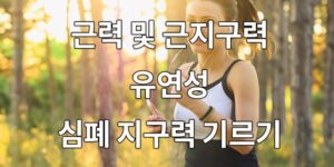 근력 및 근지구력, 유연성, 심폐 지구력 기르기